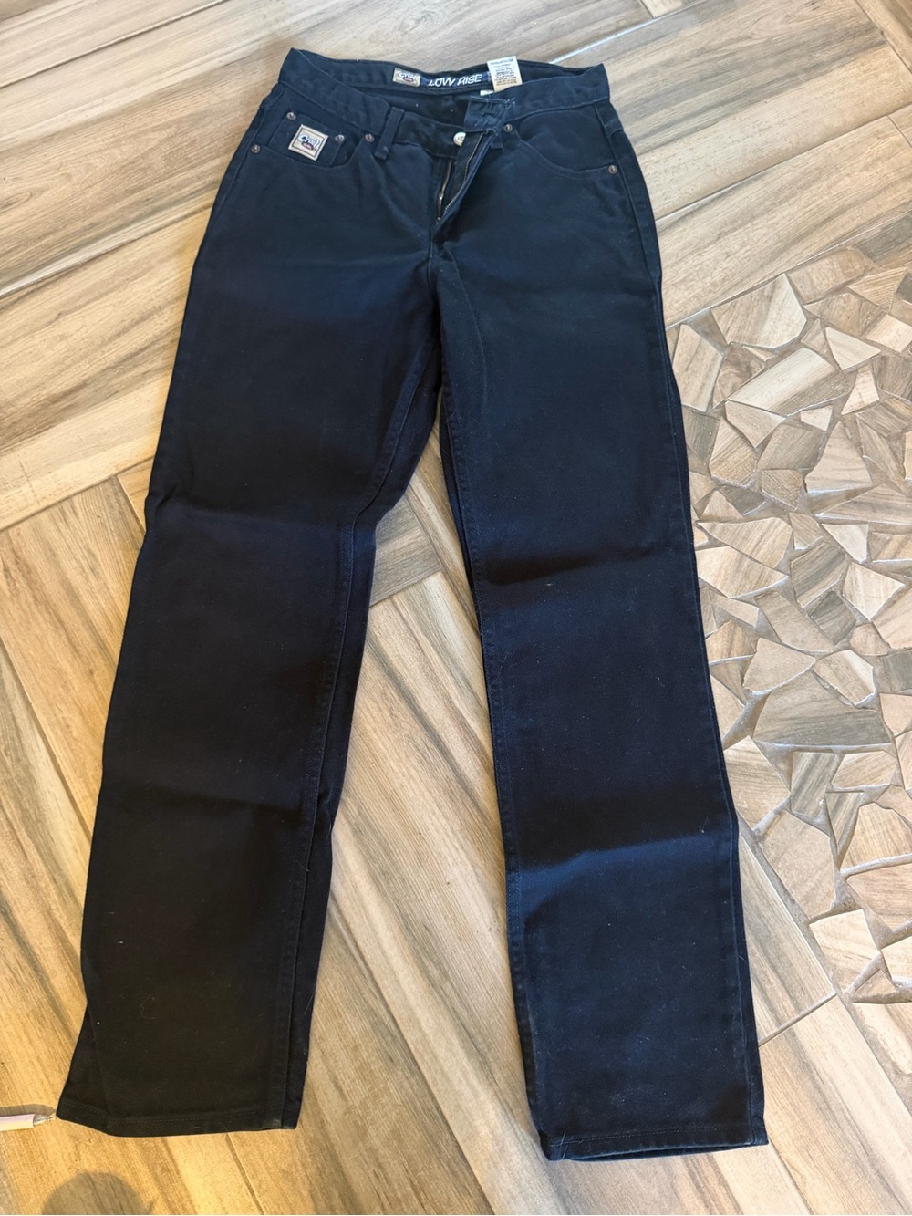 Cruel Girl Low Rise Black Relaxed Work Pants